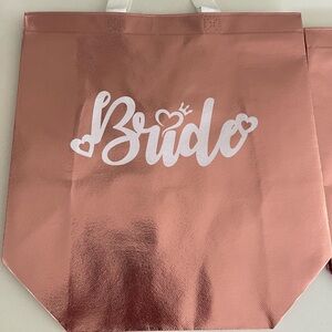 Bride & I do crew metallic totes! One bride and  8 1 Do Crew”